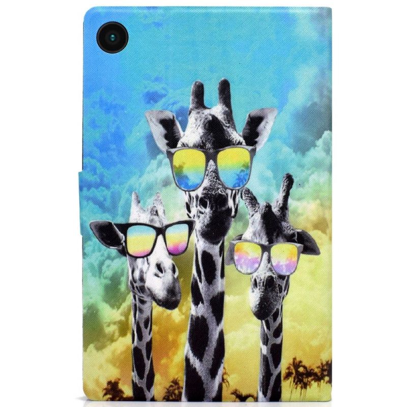 Flip Cover Samsung Galaxy Tab A8 (2021) Funky Giraffer