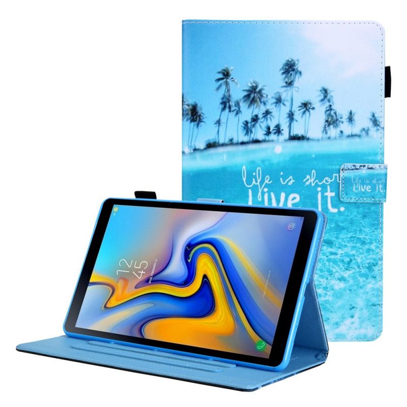 Flip Cover Samsung Galaxy Tab A8 (2021) Life Is Short Tropics