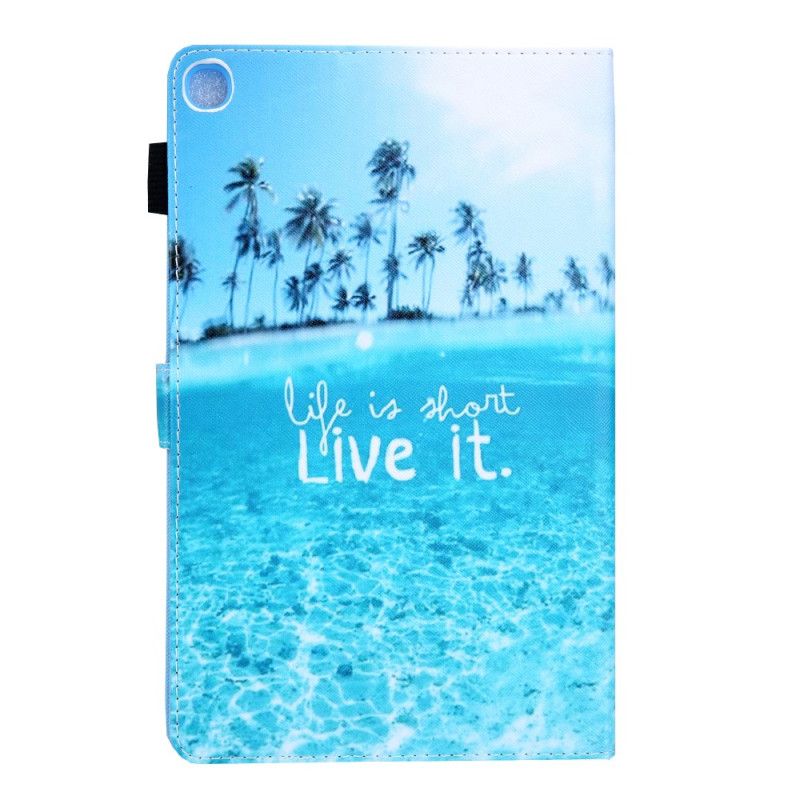 Flip Cover Samsung Galaxy Tab A8 (2021) Life Is Short Tropics