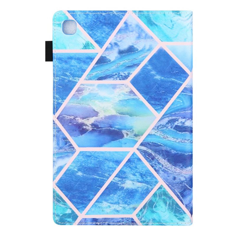 Flip Cover Samsung Galaxy Tab A8 (2021) Marble Geometry Design