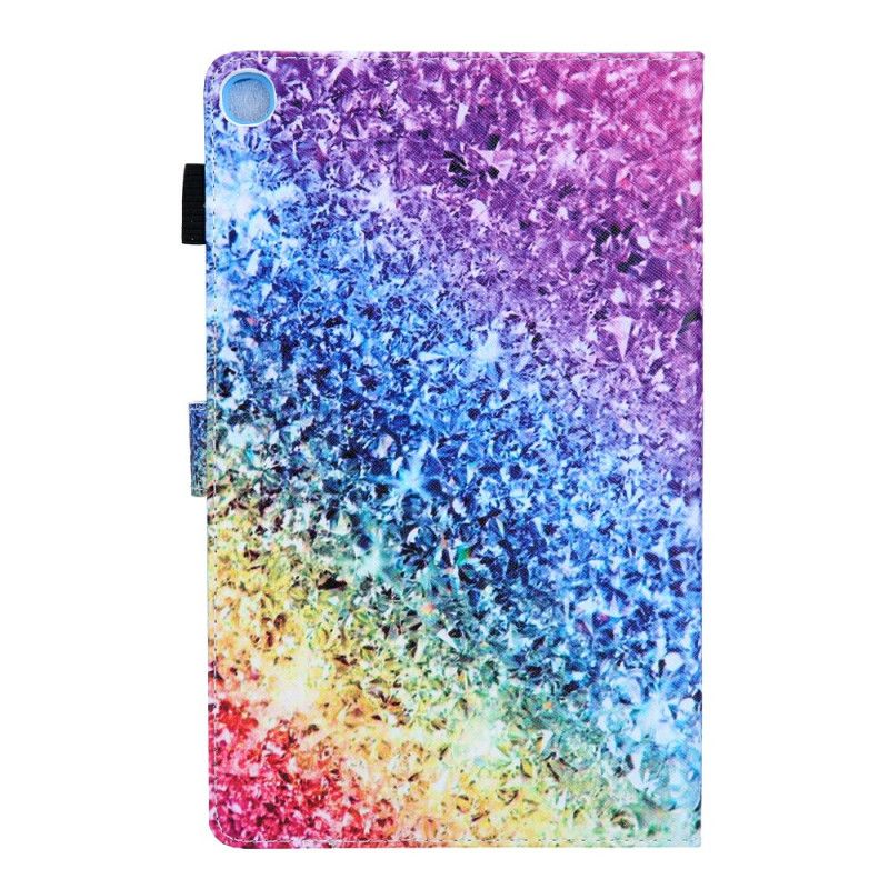 Flip Cover Samsung Galaxy Tab A8 (2021) Skinnende Pailletter