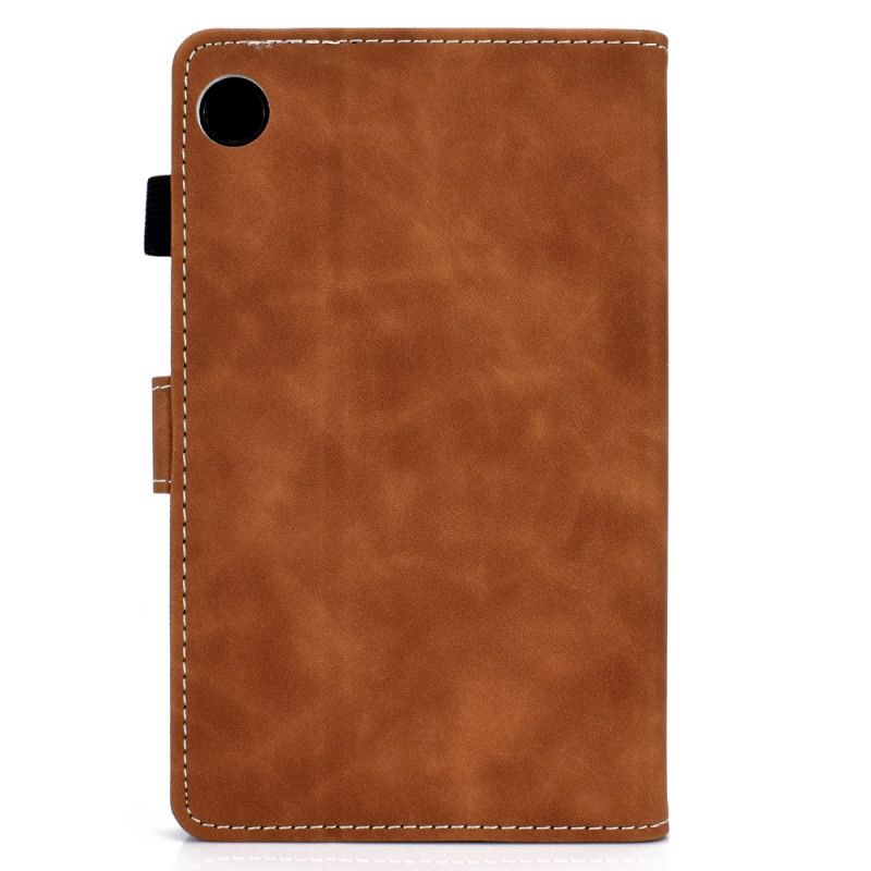 Flip Cover Samsung Galaxy Tab A8 (2021) Vintage Design Lædereffekt