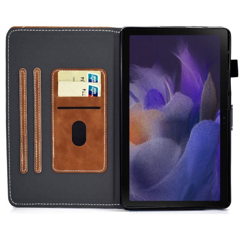 Flip Cover Samsung Galaxy Tab A8 (2021) Vintage Design Lædereffekt