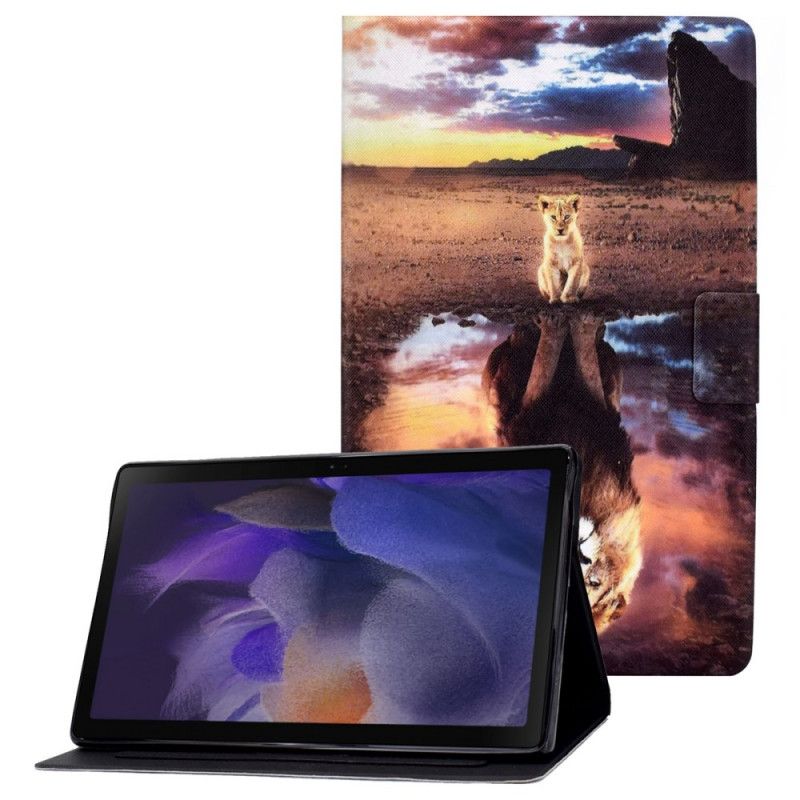 Flip Cover Samsung Galaxy Tab A8 Dream Of Lion Cub