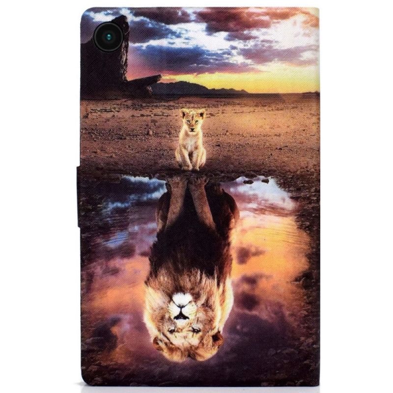 Flip Cover Samsung Galaxy Tab A8 Dream Of Lion Cub