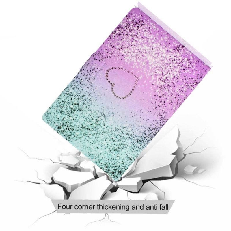 Flip Cover Til Samsung Galaxy Tab A8 (2021) Skinnende Pailletter