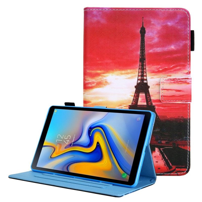 Flip Cover Til Samsung Galaxy Tab A8 (2021) Sunset Eiffeltårnet