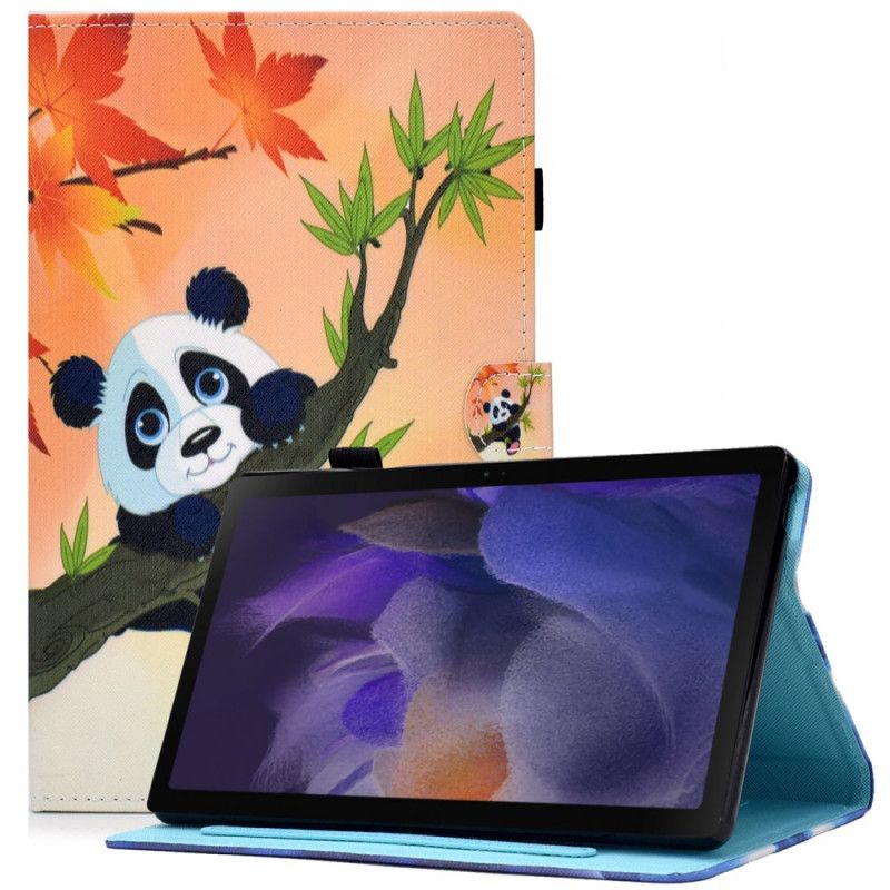 Læder Cover Samsung Galaxy Tab A8 (2021) Sød Panda