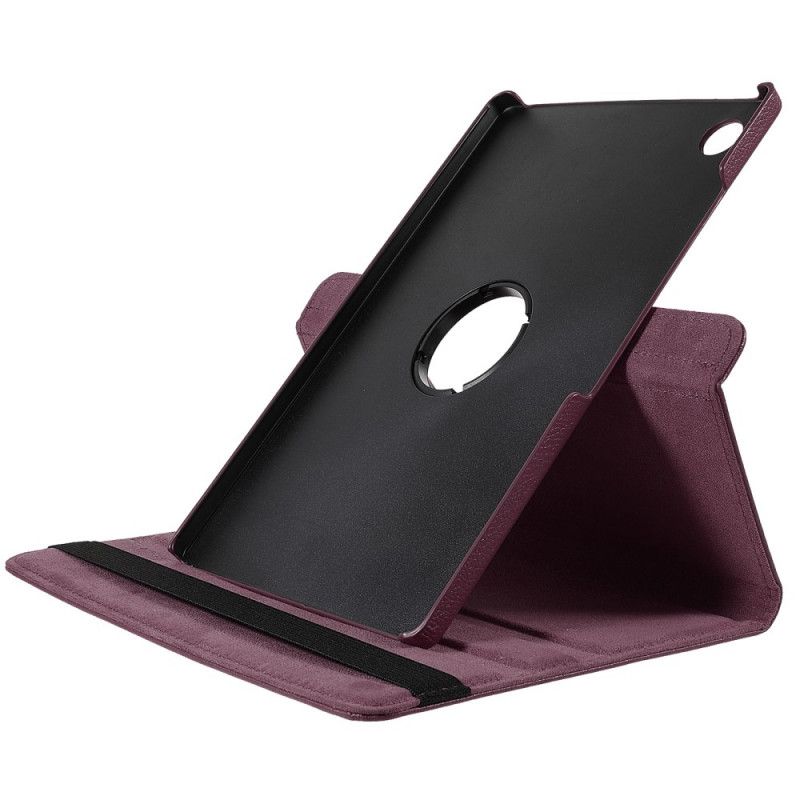 Læder Cover Samsung Galaxy Tab A8 Telefon Etui (2021) 360° Roterende Litchi Imiteret Læder