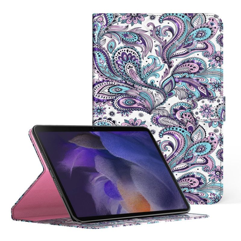 Læder Cover Samsung Galaxy Tab A8 Telefon Etui (2021) Paisley-mønster