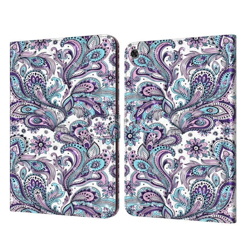 Læder Cover Samsung Galaxy Tab A8 Telefon Etui (2021) Paisley-mønster