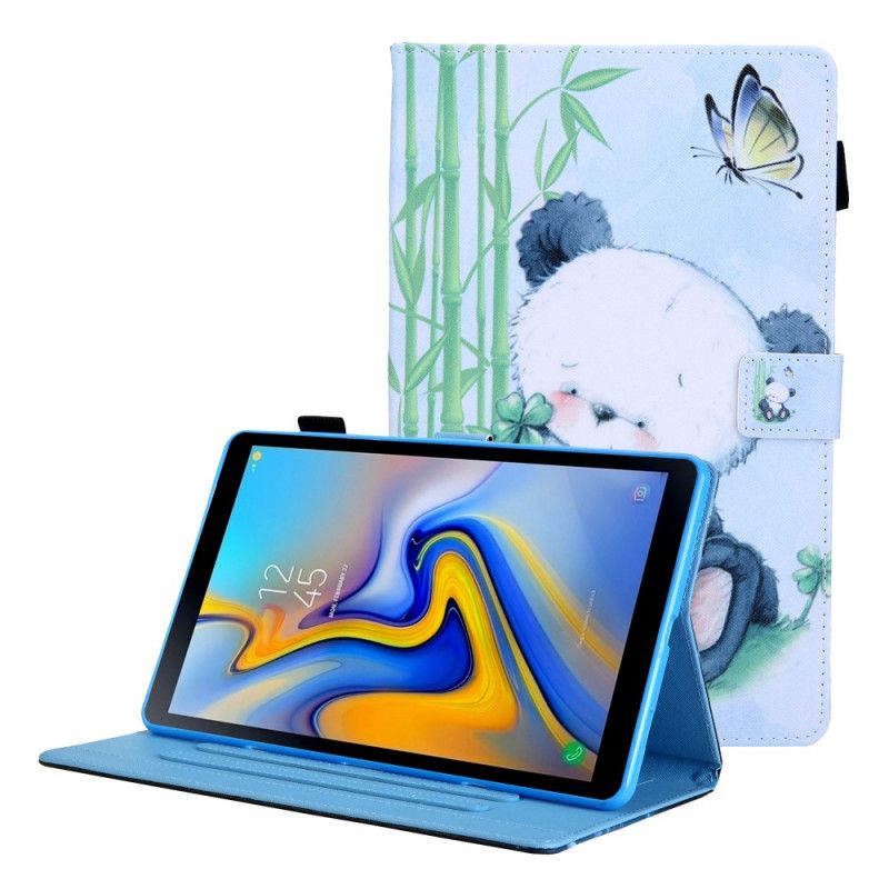 Læder Cover Samsung Galaxy Tab A8 Telefon Etui (2021) Panda In Kind