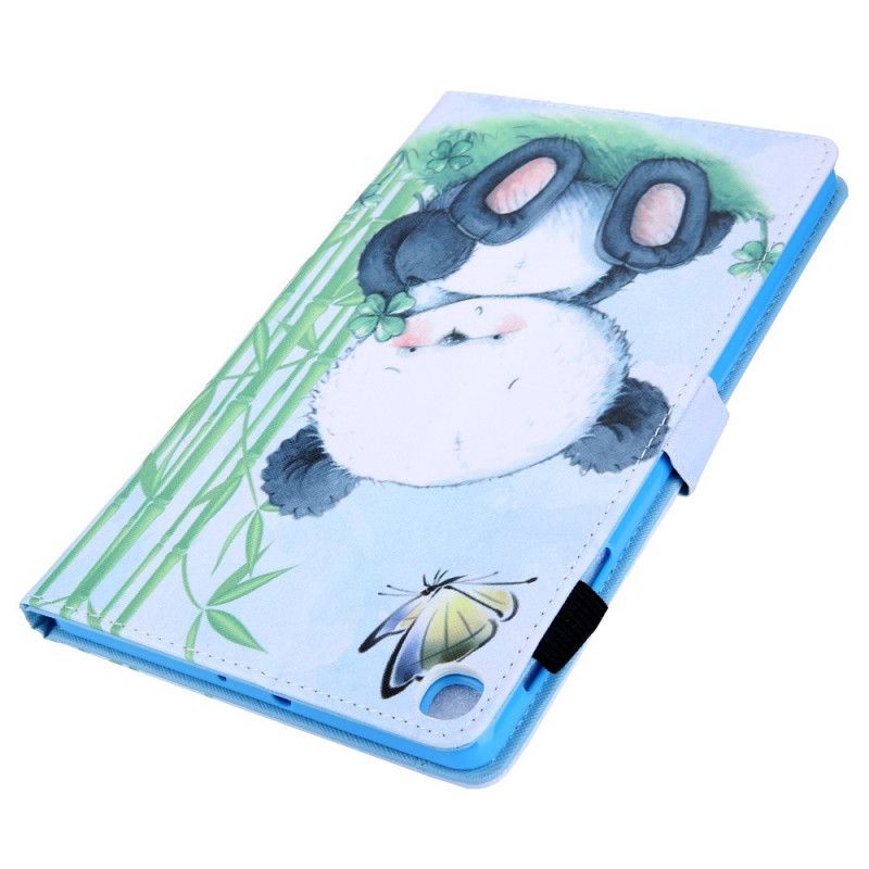 Læder Cover Samsung Galaxy Tab A8 Telefon Etui (2021) Panda In Kind