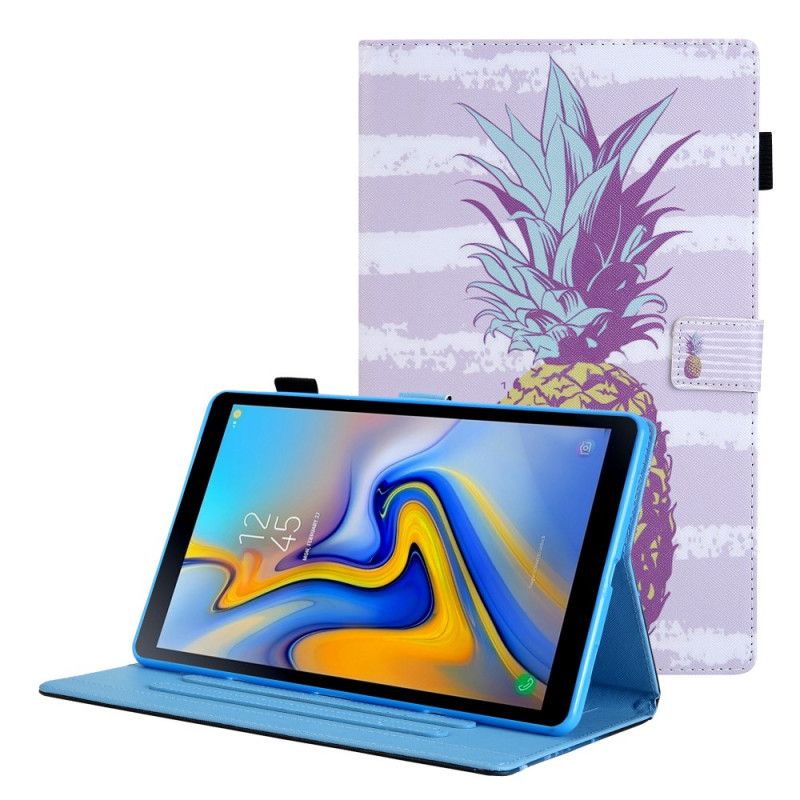 Læder Cover Samsung Galaxy Tab A8 Telefon Etui (2021) Pineapple Design