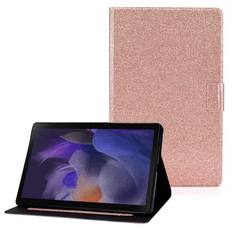 Læder Cover Samsung Galaxy Tab A8 Telefon Etui (2021) Sparkling Glitter