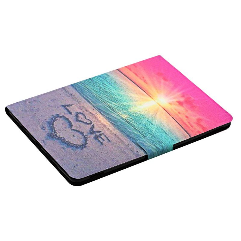 Læder Cover Samsung Galaxy Tab A8 Telefon Etui (2021) Sunset Love