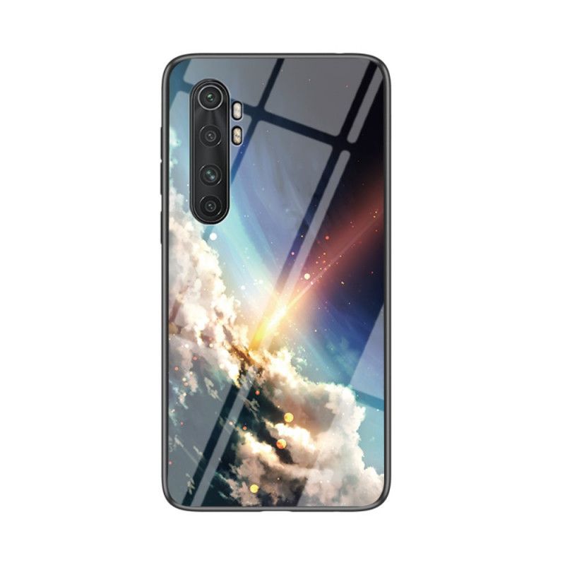 Cover for Xiaomi Mi Note 10 Lite Hvid Skønhedshærdet Glas