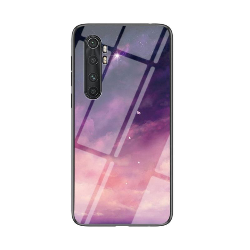 Cover for Xiaomi Mi Note 10 Lite Hvid Skønhedshærdet Glas