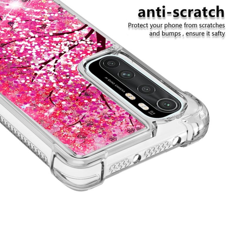 Cover Xiaomi Mi Note 10 Lite Glitter Træ