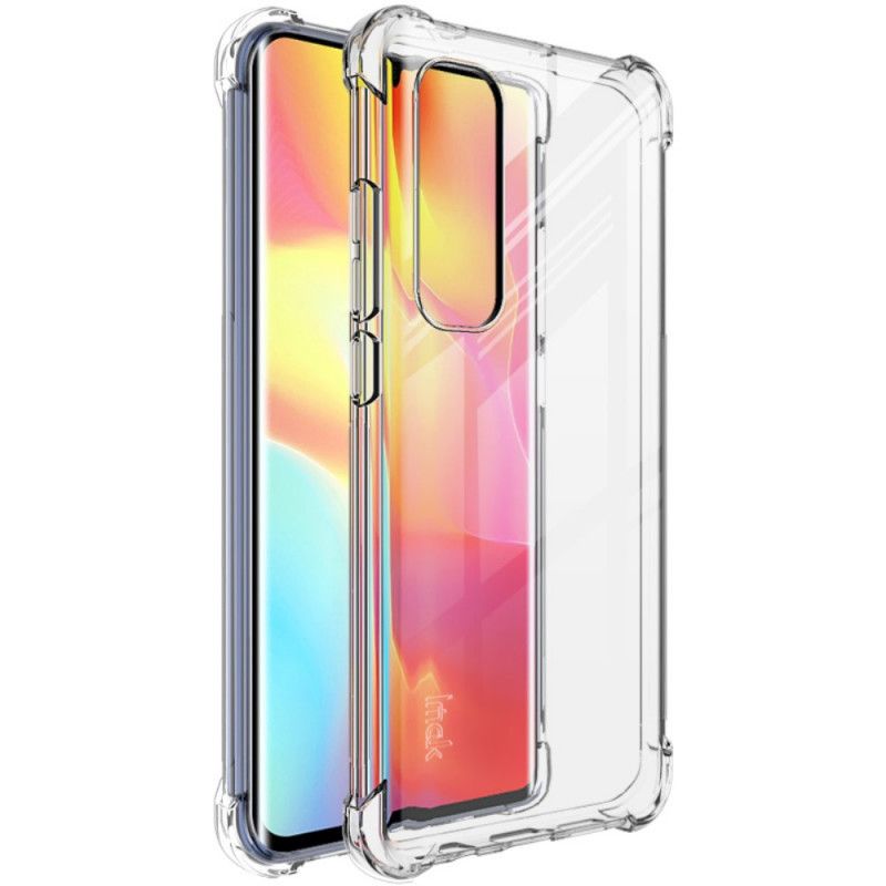 Cover Xiaomi Mi Note 10 Lite Grå Gennemsigtig Silkeblød Imak Beskyttelse