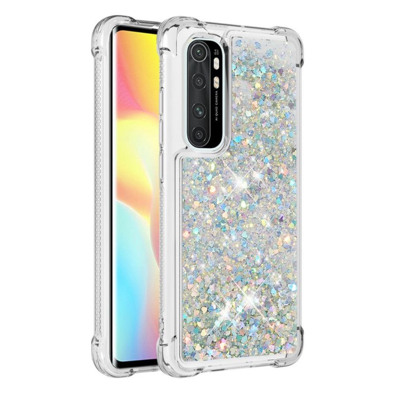 Cover Xiaomi Mi Note 10 Lite Grå Lystglitter