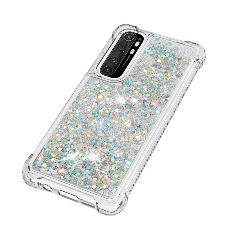 Cover Xiaomi Mi Note 10 Lite Grå Lystglitter