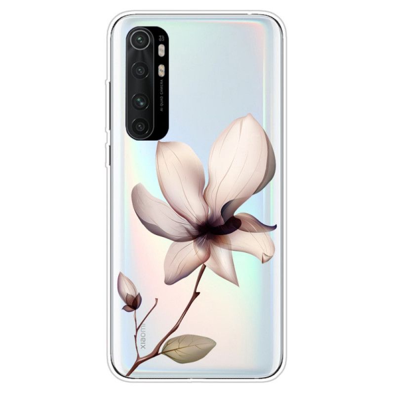 Cover Xiaomi Mi Note 10 Lite Magenta Ren Lyserød Blomst