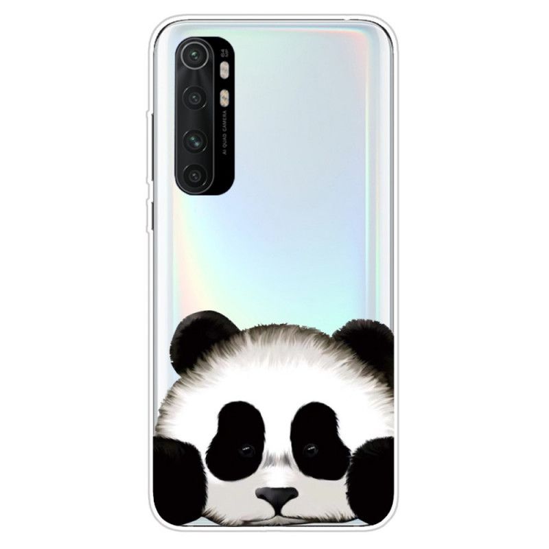 Cover Xiaomi Mi Note 10 Lite Mobilcover Gennemsigtig Panda