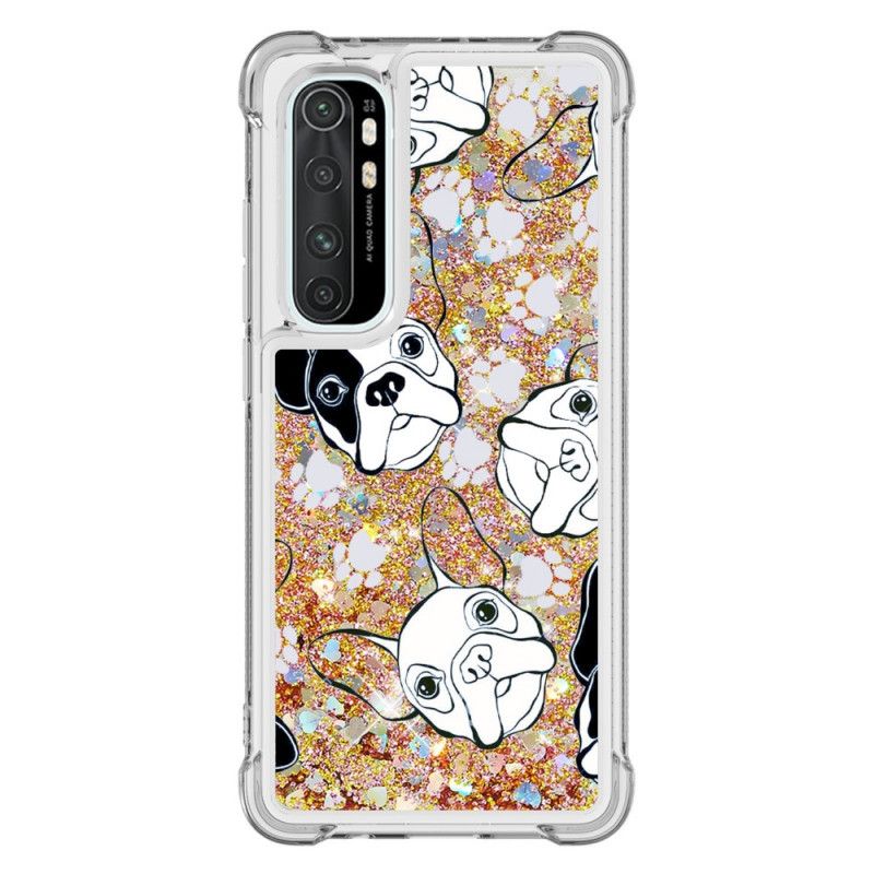 Cover Xiaomi Mi Note 10 Lite Mobilcover Hr. Hund Glitter