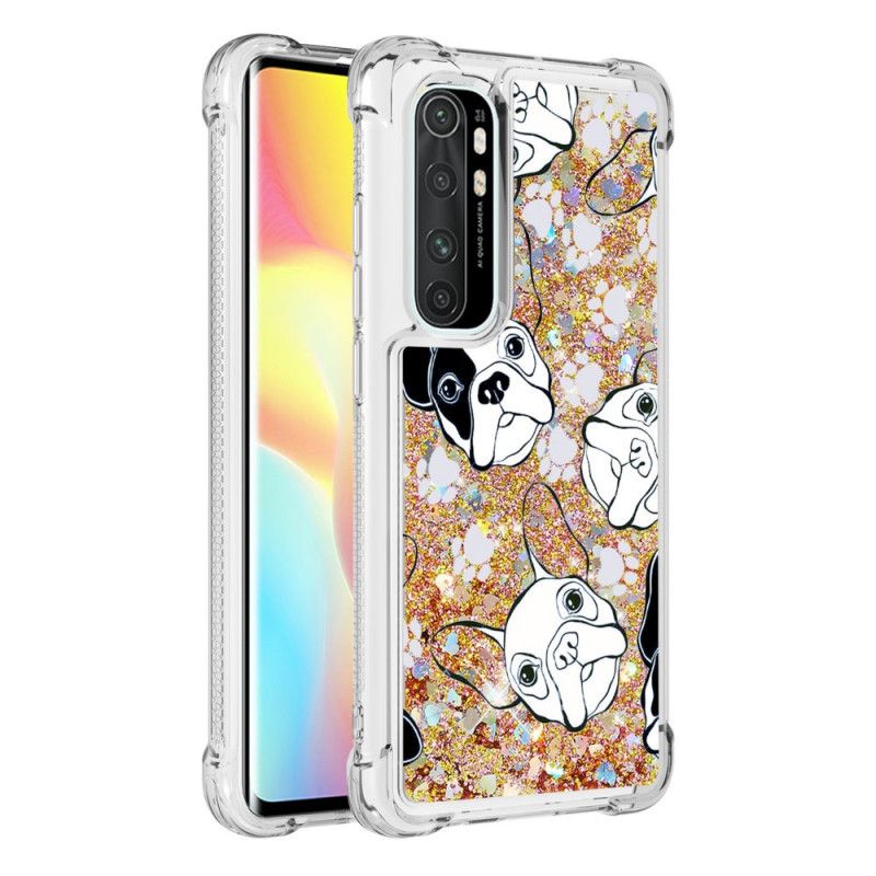 Cover Xiaomi Mi Note 10 Lite Mobilcover Hr. Hund Glitter