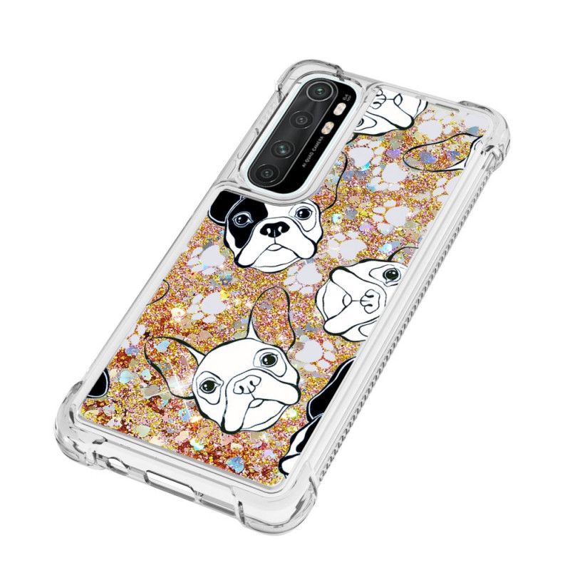 Cover Xiaomi Mi Note 10 Lite Mobilcover Hr. Hund Glitter