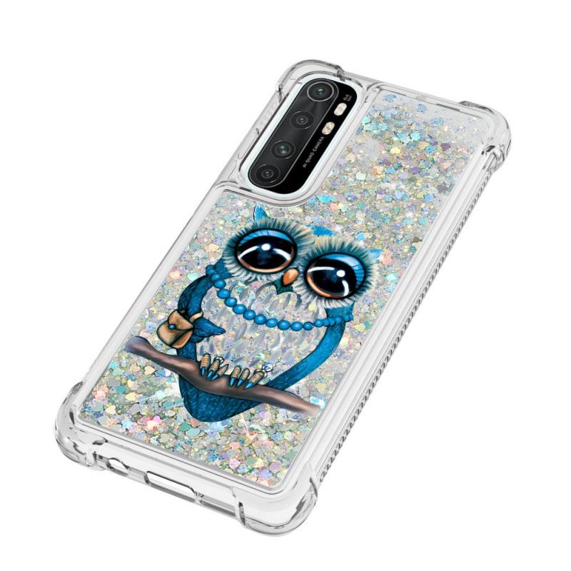 Cover Xiaomi Mi Note 10 Lite Mobilcover Miss Ugle Glitter