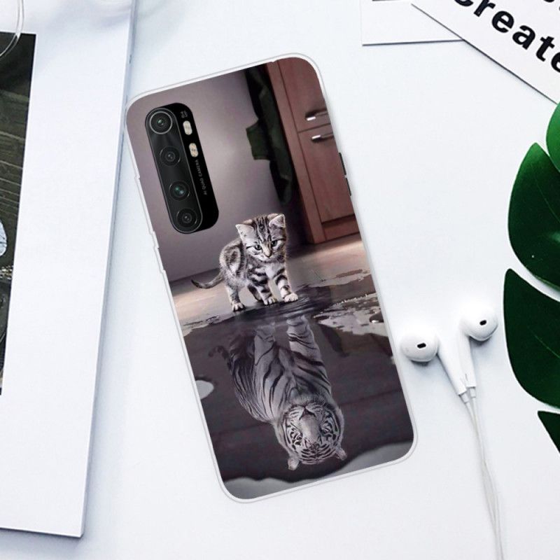 Cover Xiaomi Mi Note 10 Lite Sort Charmerende Kat