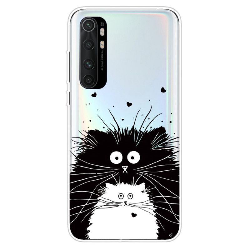 Cover Xiaomi Mi Note 10 Lite Sort Charmerende Kat