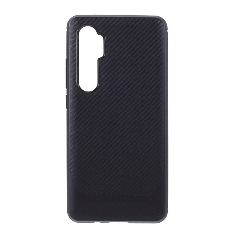 Cover Xiaomi Mi Note 10 Lite Sort Enkelt Fleksibelt Kulfiber Original