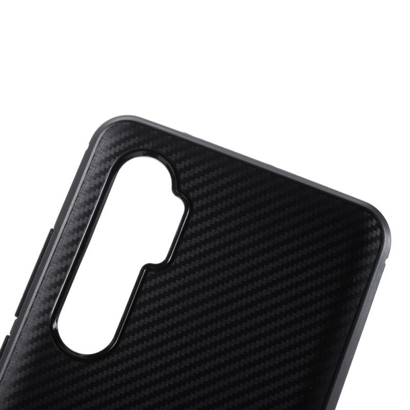 Cover Xiaomi Mi Note 10 Lite Sort Enkelt Fleksibelt Kulfiber Original