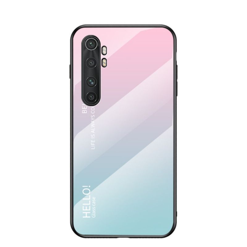 Cover Xiaomi Mi Note 10 Lite Sort Hej Hærdet Glas