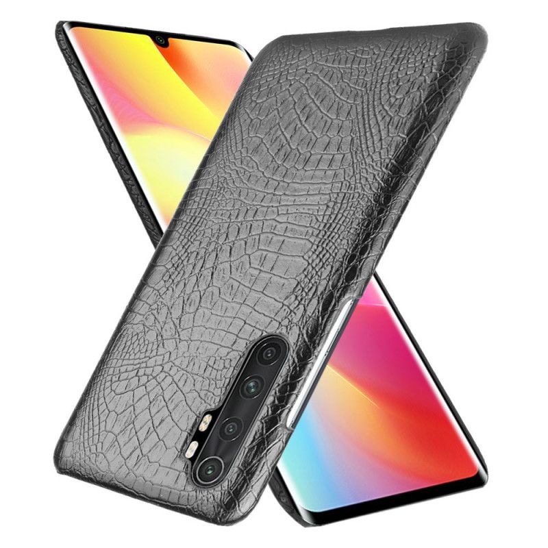 Cover Xiaomi Mi Note 10 Lite Sort Krokodillehudstil