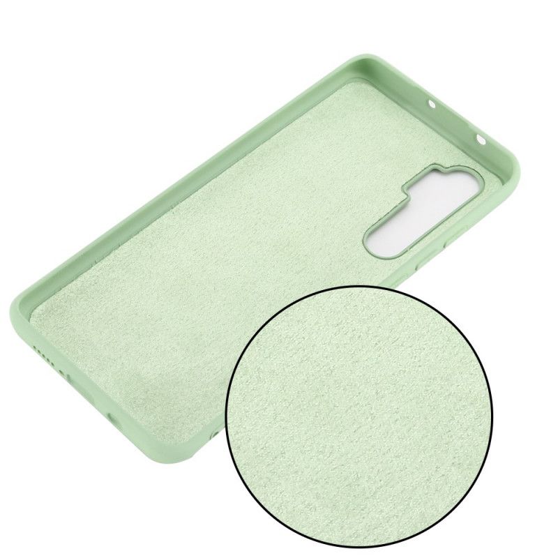 Cover Xiaomi Mi Note 10 Lite Sort Mobilcover Design Med Flydende Silikone