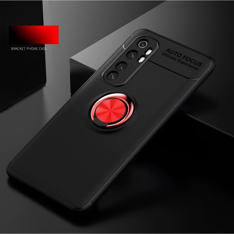 Cover Xiaomi Mi Note 10 Lite Sort Mobilcover Roterende Ring