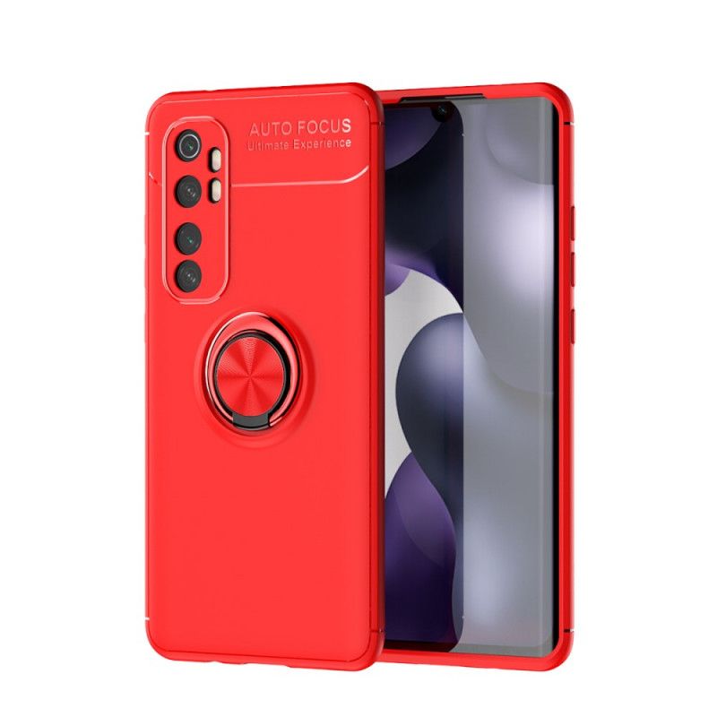 Cover Xiaomi Mi Note 10 Lite Sort Mobilcover Roterende Ring