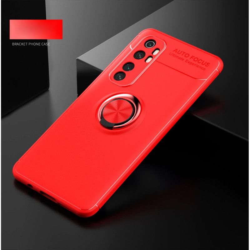 Cover Xiaomi Mi Note 10 Lite Sort Mobilcover Roterende Ring