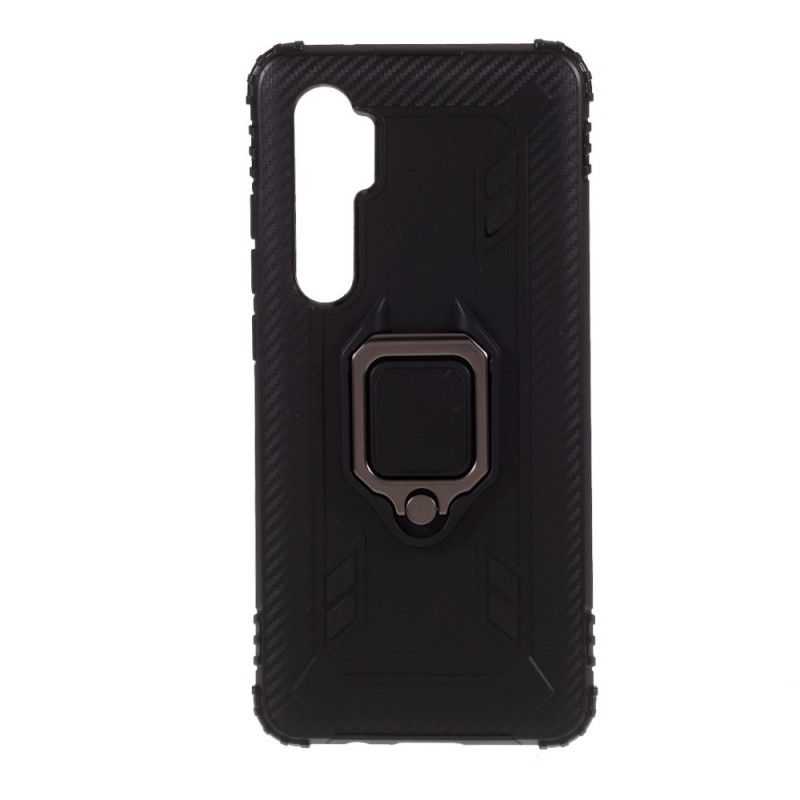 Cover Xiaomi Mi Note 10 Lite Sort Ring Og Kulfiber