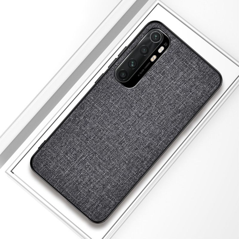 Cover Xiaomi Mi Note 10 Lite Sort Stoftekstur Original