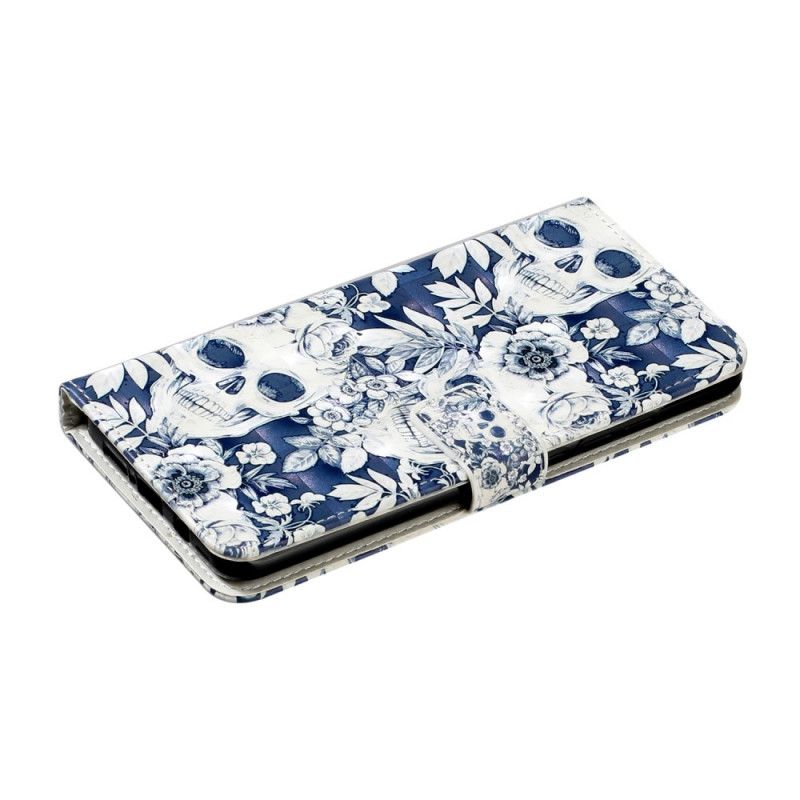 Flip Cover Læder for Xiaomi Mi Note 10 Lite Retro Kranier