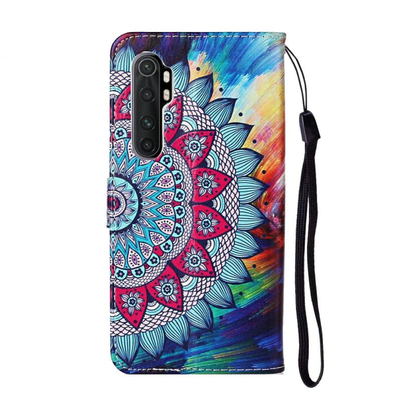 Flip Cover Læder for Xiaomi Mi Note 10 Lite Ultra Farverig Mandala