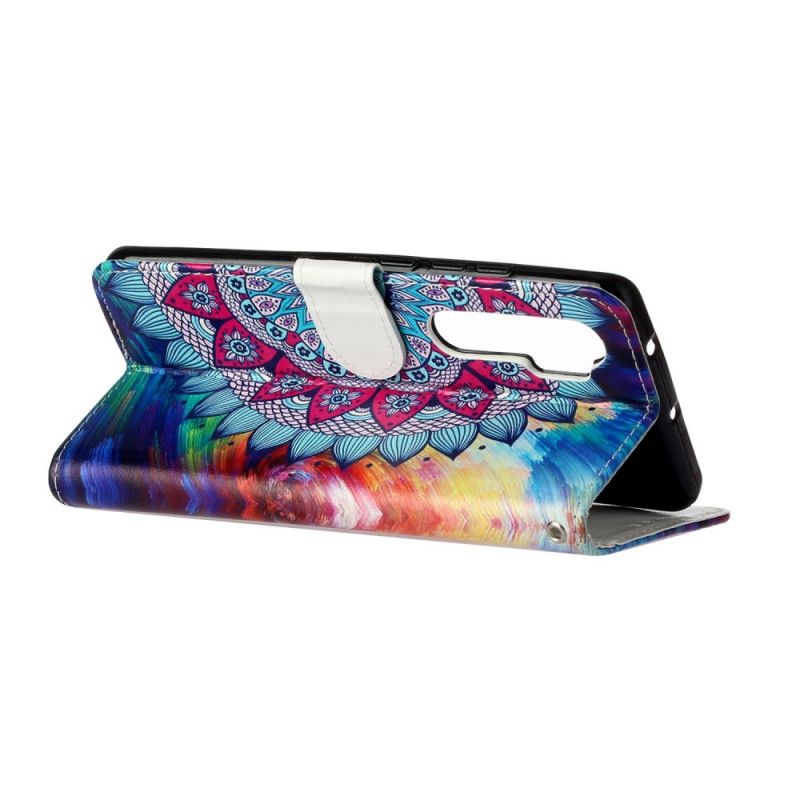 Flip Cover Læder for Xiaomi Mi Note 10 Lite Ultra Farverig Mandala