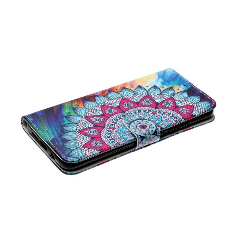 Flip Cover Læder for Xiaomi Mi Note 10 Lite Ultra Farverig Mandala