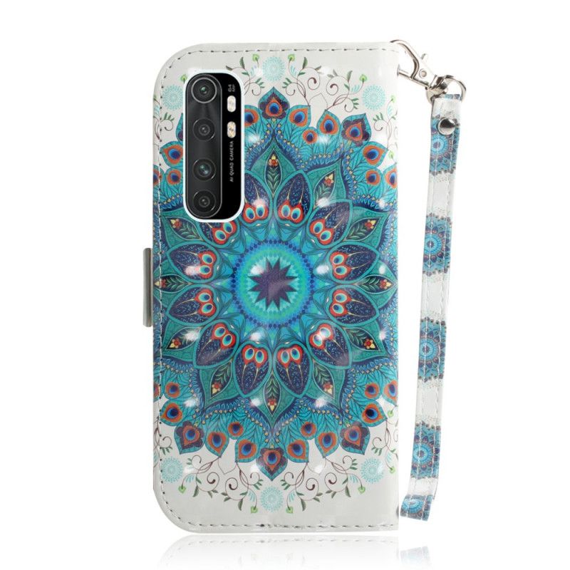 Flip Cover Læder Xiaomi Mi Note 10 Lite Mesterlig Mandala Med Rem Original