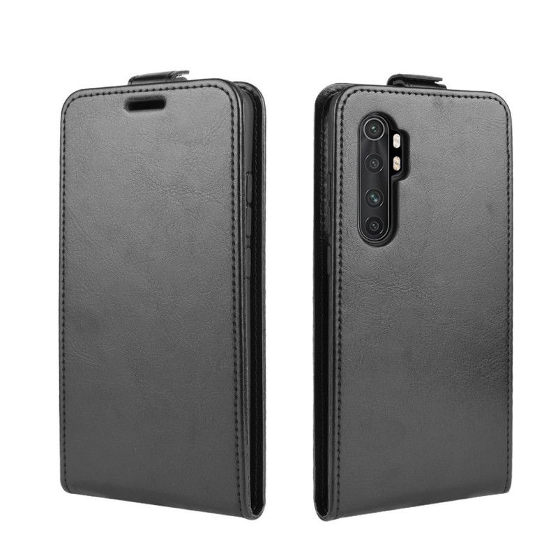 Flip Cover Læder Xiaomi Mi Note 10 Lite Sort Retro Foldning Beskyttelse